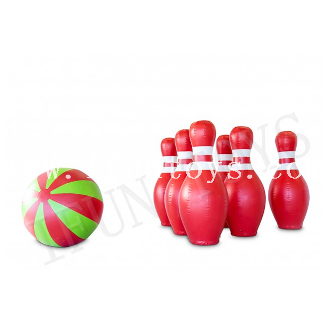 giant inflatable bowling game set