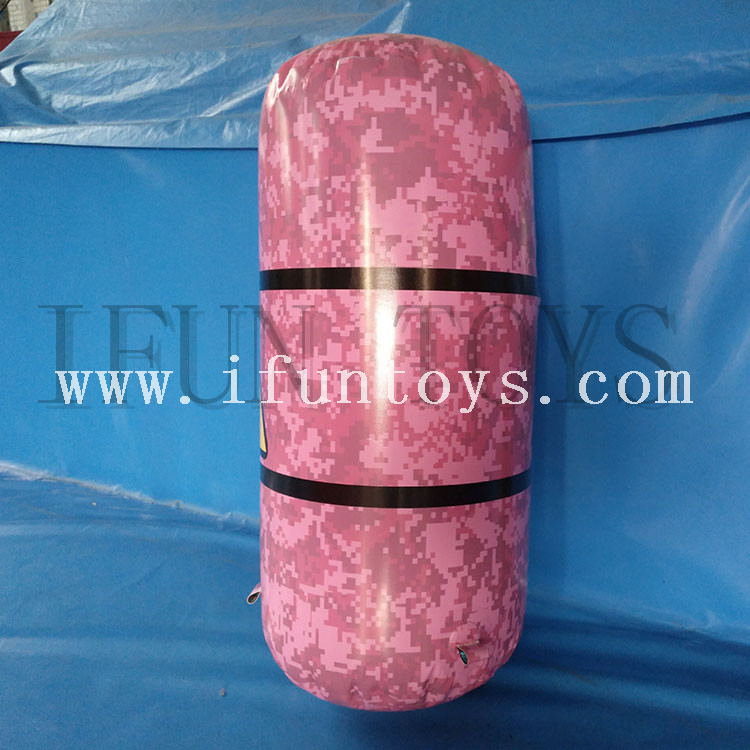 Outdoor inflatable oil barrel paintball bunker/ archery tag inflatable paintball bunkers/inflatable barrel paintball field