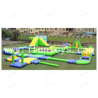 Outdoor Sports Floating Aqua Inflatable Sea Water Park Obstacle Inflatable Water Slide for Water Games