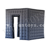Black Inflatable Photo Booth Cabin / Photo Kiosk Tent with 2 doors for Party
