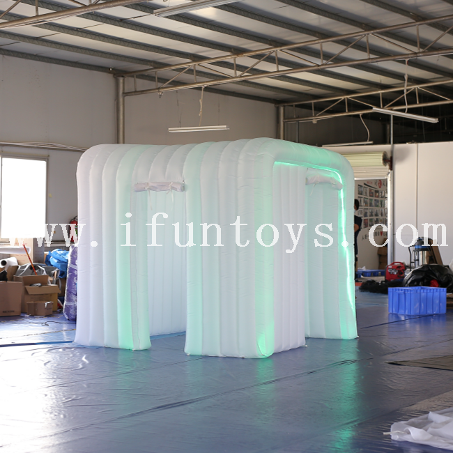  New portable led lighting inflatable photobooth tent/Inflatable Photo Booth Enclosure/photo booth backdrop for wedding&party 