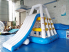 Inflatable water slide floating water park Jungle Joe inflatable climbing aqua slide for adults