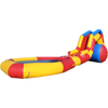 Outdoor commercial water park inflatable beach water slide with aqua pool for kids
