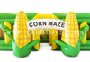 Outdoor Inflatable Corn Maze Game / Obstacle Maze Playground with Air Blower for Sale