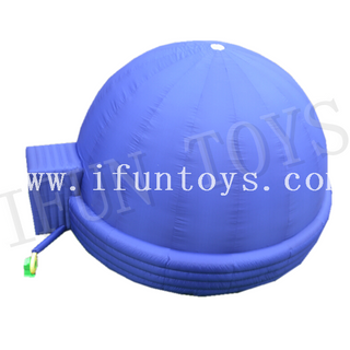 Blue Portable Inflatable Planetarium Dome / Astronomy Tent / Dome Projection Tent for Science Education