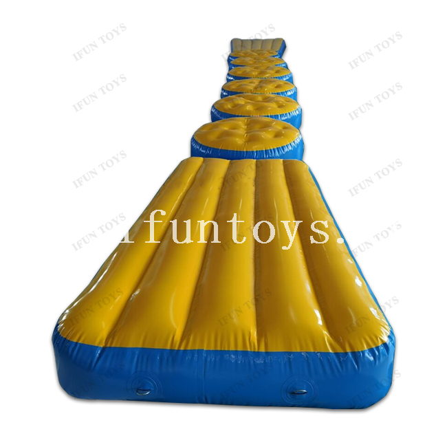 Water Play Equipment Inflatable Floating Water Bridge / Floating Pontton Bridge / Water Obstacle Course for Sports