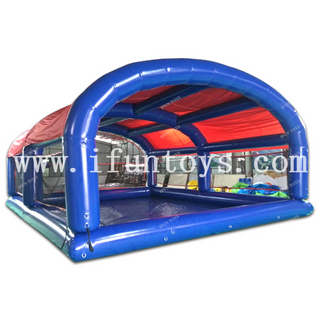Large Inflatable Water Pool with Cover Tent / Walking Water Pool with Tent for Water Games