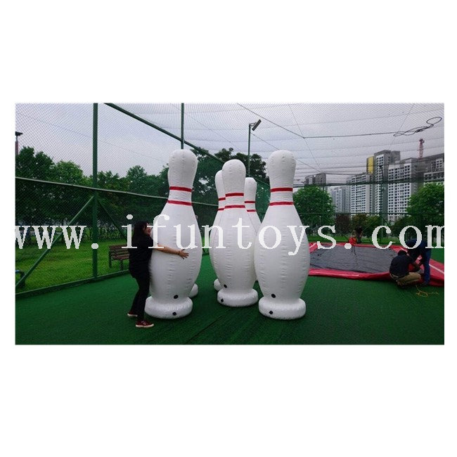 giant inflatable bowling game set