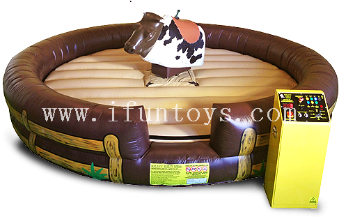 Most popular mechanical rodeo game Riding Machine/Mechanical Rodeo Bull/Inflatable Rode mat for sale