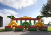 Popular Inflatable Derby Race Track /inflatable Fun Derby Hip Hop jumping Horse Races for kids sport game