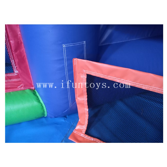 4 in 1 Combined Inflatable Carnival Sports Games / Inflatable Baseball /Basketball / Football Shooting Game 