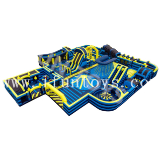 Adventure Challenge Outdoor Indoor Playground Equipment Inflatable Theme Park / Amusement Park