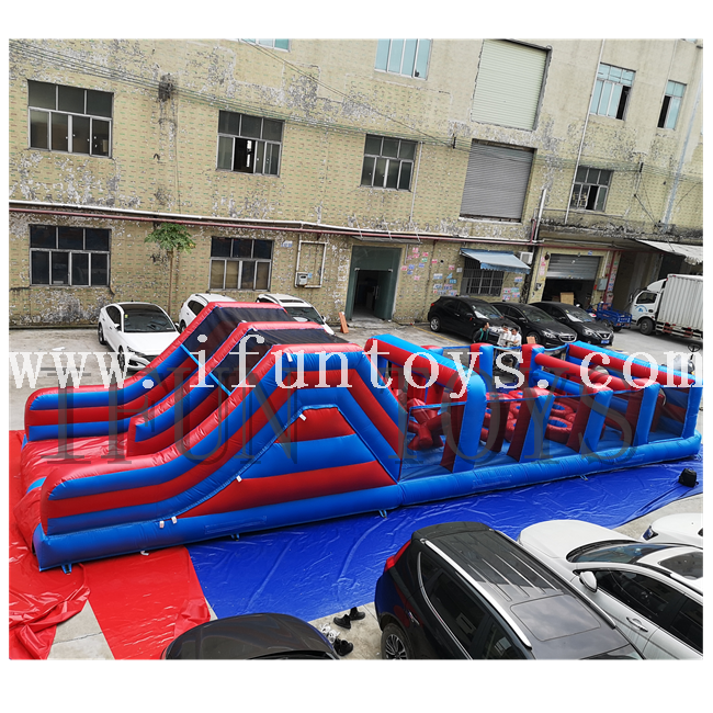 Outdoor Extreme Challenge Inflatable Assault Obstacle Course/ Run Inflatable Obstacle Course Race Wipe out Combo Game