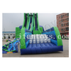 Double Lanes Inflatable Slingshot Wet Slide / Free Fall Slide / Skyscraper Water Slide for Adults 