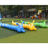 6 person school Inflatable jumping or walking Caterpillar tube or race team buidling games for corporate events