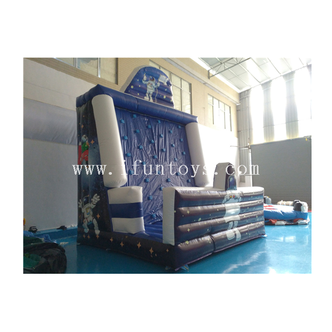 Astronaut Theme Inflatable Rock Climbing / Inflatable Climbing Wall Sport Game for Kids And Adults