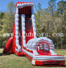 27 Feet Tall Liquid Magma Slide Marble Red And Gray Inflatable Water Slide Slip N Slide with Pool for Kids