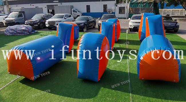 Outdoor Inflatable Paintball Obstacle Bunker Speedball / Inflatable Bunkers Battle Field for Extreme Sport Games