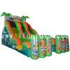 Commercial inflatable tiki island double lane slide /inflatable Tiki Falls slide/inflatable dry slide for kids