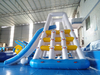 Inflatable water slide floating water park Jungle Joe inflatable climbing aqua slide for adults
