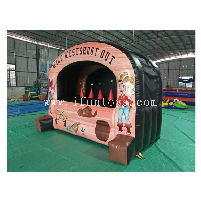 Inflatable Air Archery Target Hover Ball Western Shooting Gallery / Wild West Shoot Out Inflatable Shooting Game for Kids And Adults
