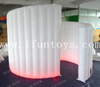 Inflatable Photo Booth Spiral Wall with Inner Air Blower / LED Light Curved Wall for Weddings Event Promotions Advertising