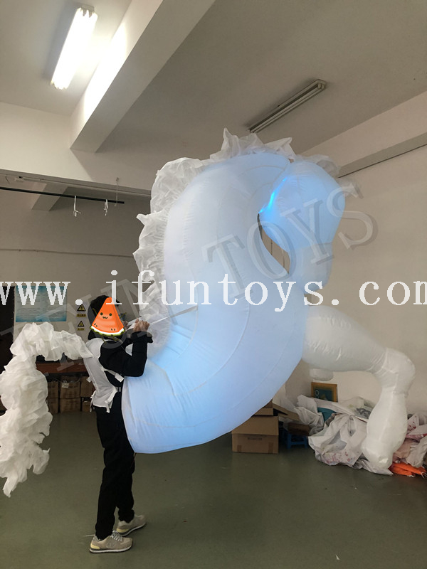 Inflatable Performance Horse Costume / LED Walking Horse for Carnival Parade