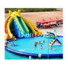 Outdoor Giant Water Park Inflatable Elephant Water Slide with Swimming Pool /Land Water Park Playground for Kids and Adults