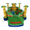 Outdoor Inflatable Jungle Amusement Park / Plam Tree Fun City / Inflatable Kids Playground with Climb Mountain
