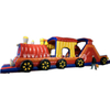 Giant commercial 53ft long super market inflatable Chuggy Choo Choo train obstacle courses for kids and toddlers 
