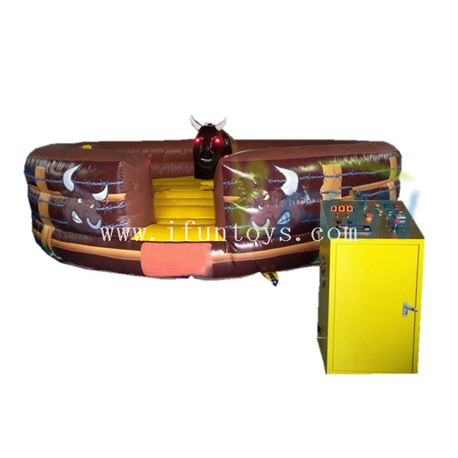 Amusement Park Games Inflatable Rodeo Bull ,Mechanical Bull Riding, Inflatable Mechanical Bull for Kids And Adults