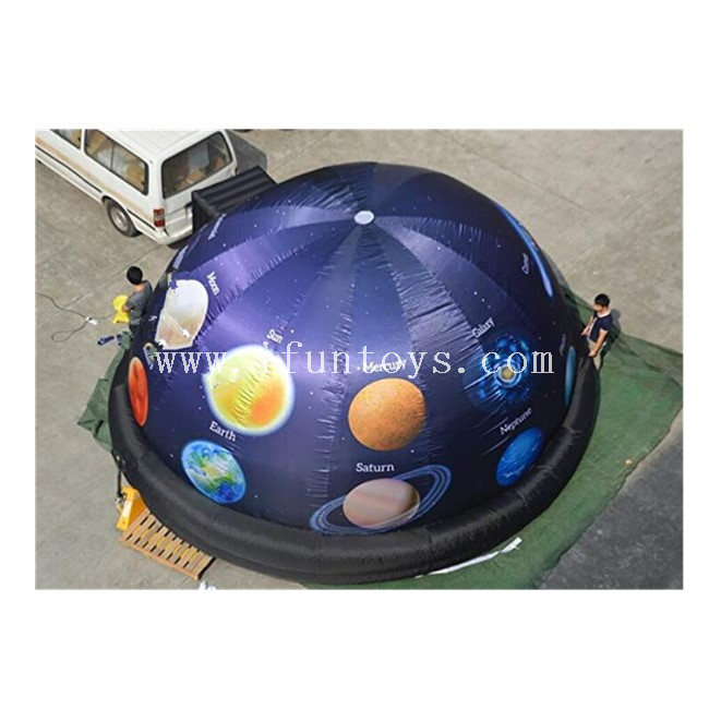 5M Full Printing Inflatable Planetary Projection Dome Tent / Inflatable Planetarium Dome with Air Blower for School Astronomy Teaching
