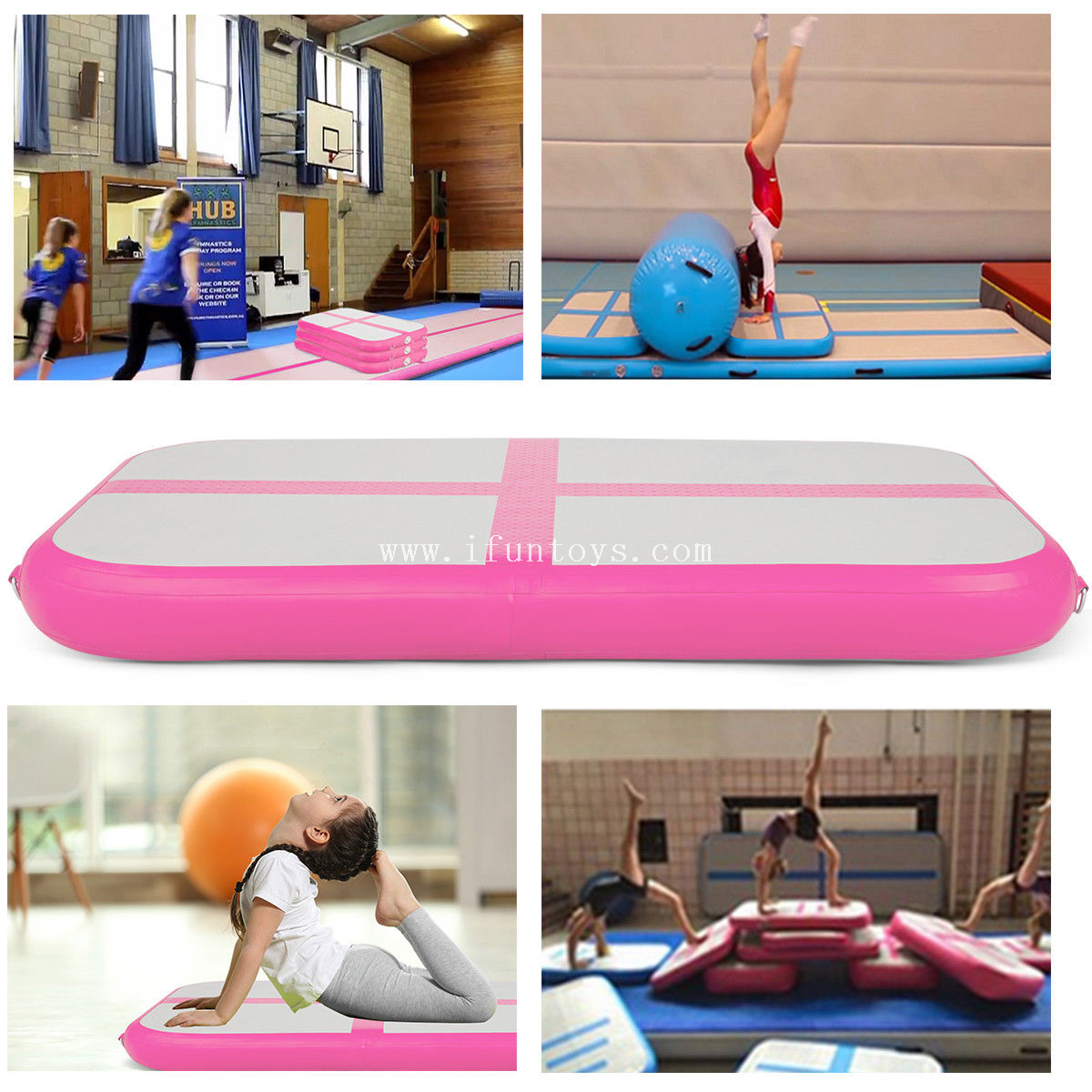 Cheap professional Inflatable AirTrack tumbling gymnastic gym track