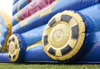 Most popular ocean world theme Train inflatable kids fun tunnel/wipeout inflatable obstacle tunnel course for sale