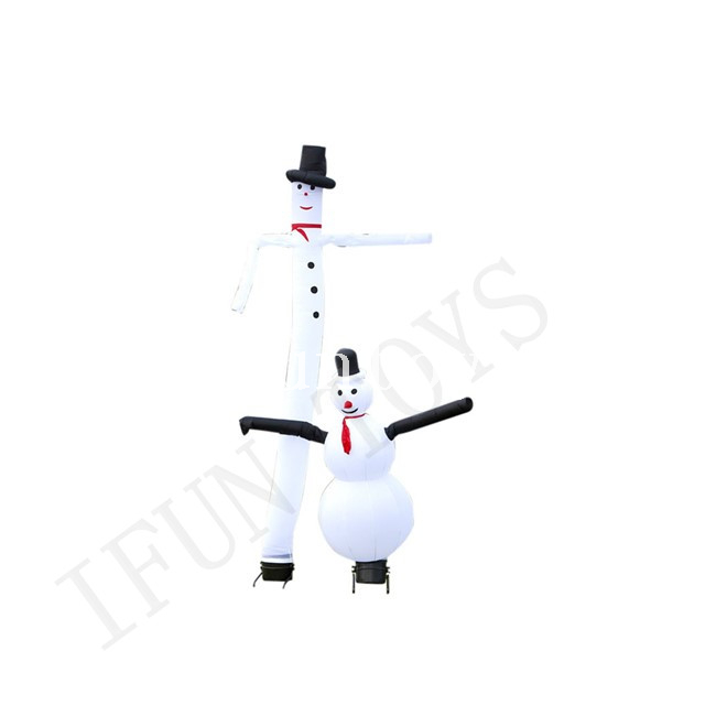 Outdoor Inflatable Snowman Skydancer / Inflatable Sky Air Dancer for Christmas