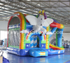 Inflatable Unicorn Bouncy Slide / Bounce House Jumping Castle with Slide for Kids