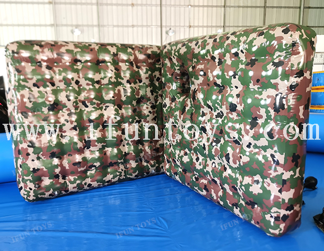 Cheap Archery Target Game Camouflage Wall Inflatable Bunkers Paintball Air Bunkers For Team Game