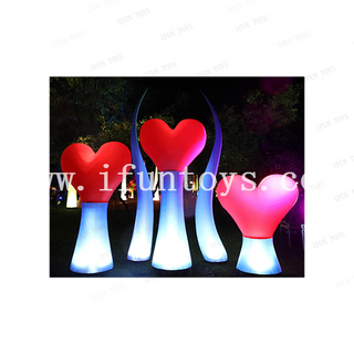 Valentine's day decor red color heart shape inflatable valentines day balloon and arch decoration
