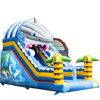 Commerical inflatable shark slide/kids inflatable castle dry slide for sale