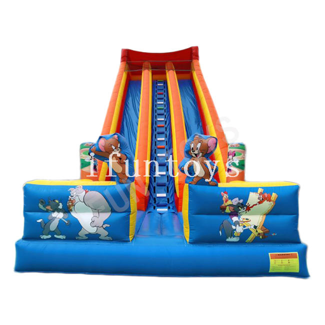 Tom and Jerry Inflatable Dry Slide / Sliding Bouncer