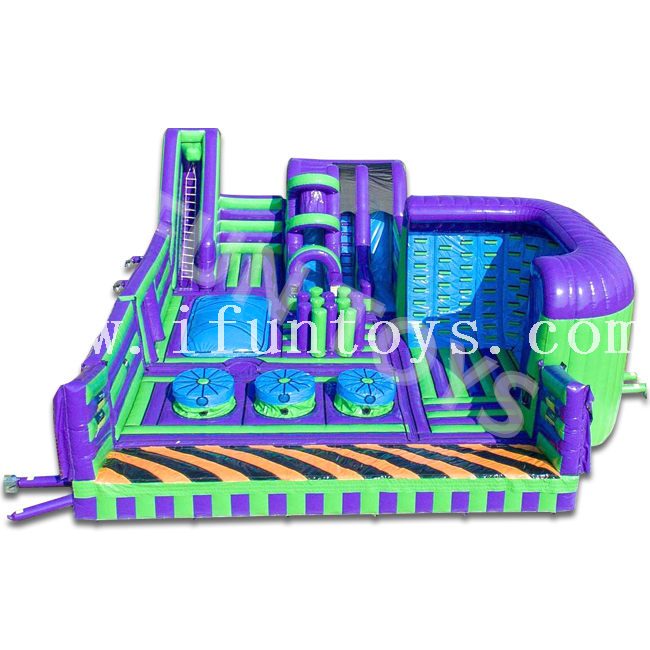 Adrenaline Park Venture Inflatable Theme Park / Outdoor Inflatable Playgrounds