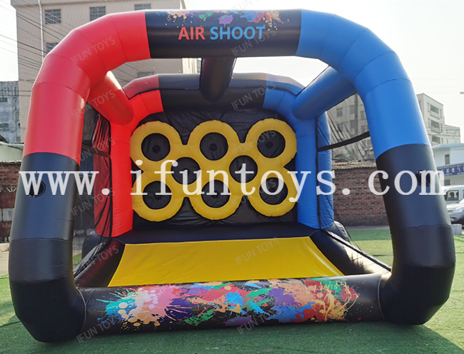 Party Rental IPS Target Shooting Game IPS Interactive Play System Inflatable Shooting Goal Game 