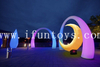 Inflatable water drop LED Lighting Decoration/Water Drop Shape Inflatable Lighting Cone for party&event