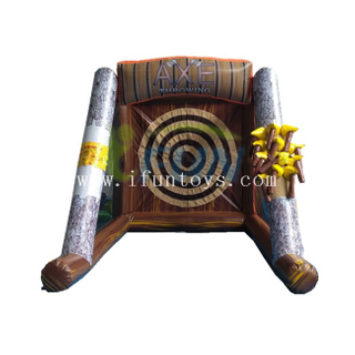 Inflatabe Axe throwing game /axe throwing inflatable target game for kids and adults