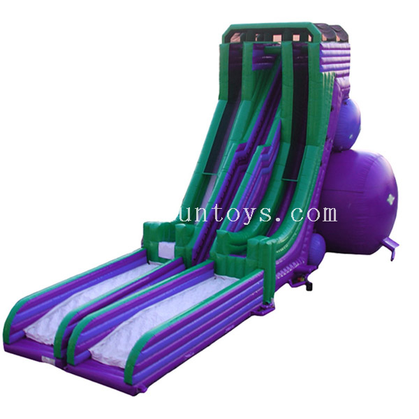 The tallest inflatable skyslide /sky scraper free fall Inflatable waterslide/inflatable screamer drop kick water slide 