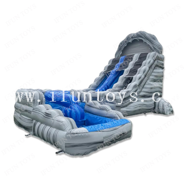 curve inflatable water slide