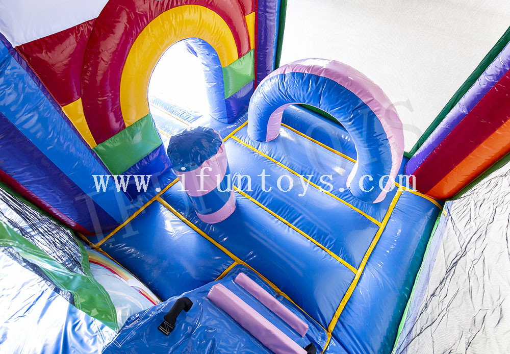 Inflatable Unicorn Bouncy Castle with Slide / Fun Jumping Bounce House Combo for Party