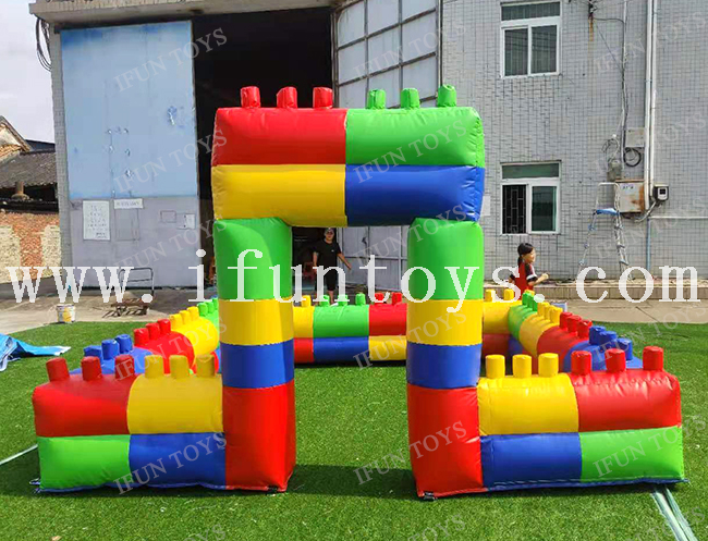 Portable Inflatable Pit Kids Playzone With or Without PVC Mat / Sport Playground Field Fence Wall Inflatable for Bumer Car