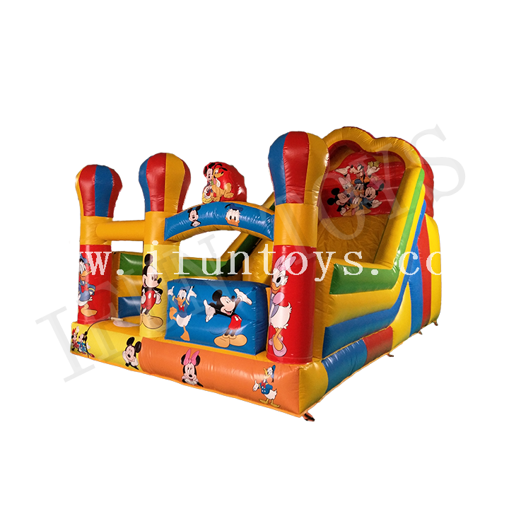 Disney Theme Inflatable Slide / Dry Slide / Bouncy Slide for Kids
