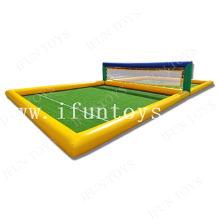 Inflatable Water Volleyball Court / Floating Volleyball Field for Pool